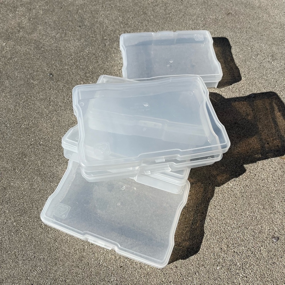 Clear Storage Case 4" x 6" Set of 5